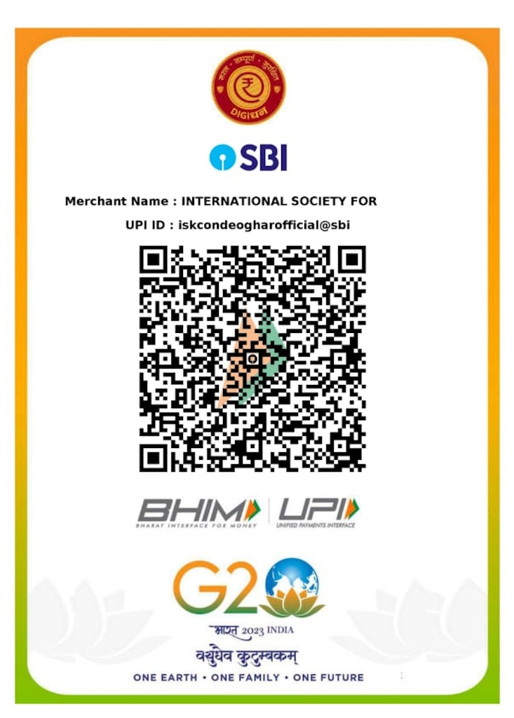Janmashtami donation UPI QR code